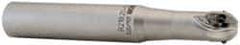 Seco - 3/4" Cut Diam, 0.66" Max Depth of Cut, 1" Shank Diam, 7" OAL, Indexable Ball Nose End Mill - 2.1" Head Length, Straight Shank, R218.20 Toolholder, 218.20-0.375.R Insert - USA Tool & Supply
