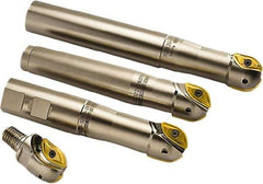 Seco - 1-1/4" Cut Diam, 1.1" Max Depth of Cut, Indexable Ball Nose End Mill - 1.57" Head Length, M16 Modular Connection, R218.20 Toolholder, 218.20 160.R Insert - USA Tool & Supply