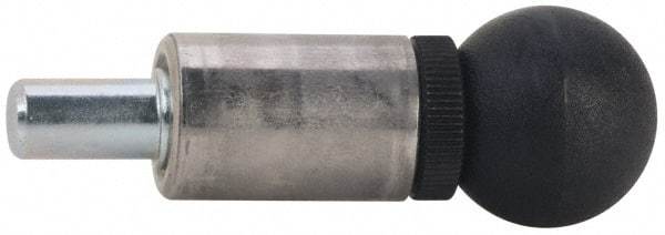 Gibraltar - 1/2" Pin Diam, 0.61" Usable Length, Ball Knob Handle Quick Release Pin - 3-5/8" OAL, Plastic Handle - USA Tool & Supply
