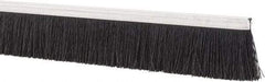 PRO-SOURCE - 1/2" Back Strip Brush Width, Metal Black Nylon Strip Brush - 1" Bristle Length, Nylon, 36" OAL - USA Tool & Supply