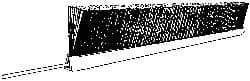 PRO-SOURCE - 7/8" Back Strip Brush Width, Stainless Steel Back Strip Brush - 4" Bristle Length, Stainless Steel, 72" OAL - USA Tool & Supply
