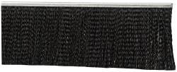 PRO-SOURCE - 1/2" Back Strip Brush Width, Metal Black Nylon Strip Brush - 3" Bristle Length, Nylon, 36" OAL - USA Tool & Supply