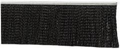 PRO-SOURCE - 1/2" Back Strip Brush Width, Metal Black Nylon Strip Brush - 3" Bristle Length, Nylon, 36" OAL - USA Tool & Supply