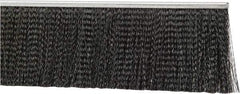 PRO-SOURCE - 1/2" Back Strip Brush Width, Metal Black Nylon Strip Brush - 4" Bristle Length, Nylon, 36" OAL - USA Tool & Supply