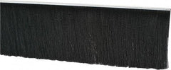 PRO-SOURCE - 1/2" Back Strip Brush Width, Metal Black Nylon Strip Brush - 6" Bristle Length, Nylon, 36" OAL - USA Tool & Supply