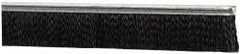 PRO-SOURCE - 1/2" Back Strip Brush Width, Metal Black Nylon Strip Brush - 1" Bristle Length, Nylon, 72" OAL - USA Tool & Supply