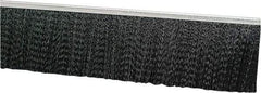 PRO-SOURCE - 1/2" Back Strip Brush Width, Metal Black Nylon Strip Brush - 2" Bristle Length, Nylon, 72" OAL - USA Tool & Supply