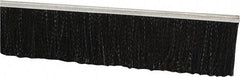 PRO-SOURCE - 1/2" Back Strip Brush Width, Metal Black Nylon Strip Brush - 3" Bristle Length, Nylon, 72" OAL - USA Tool & Supply