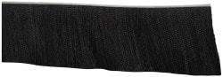 PRO-SOURCE - 1/2" Back Strip Brush Width, Metal Black Nylon Strip Brush - 6" Bristle Length, Nylon, 72" OAL - USA Tool & Supply
