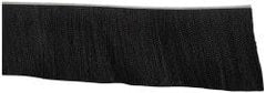 PRO-SOURCE - 1/2" Back Strip Brush Width, Metal Black Nylon Strip Brush - 6" Bristle Length, Nylon, 72" OAL - USA Tool & Supply