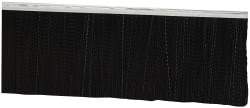 PRO-SOURCE - 5/16" Back Strip Brush Width, Metal Black Nylon Strip Brush - 4" Bristle Length, Nylon, 36" OAL - USA Tool & Supply