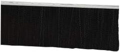 PRO-SOURCE - 5/16" Back Strip Brush Width, Metal Black Nylon Strip Brush - 4" Bristle Length, Nylon, 36" OAL - USA Tool & Supply