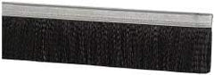 PRO-SOURCE - 5/16" Back Strip Brush Width, Metal Black Nylon Strip Brush - 2" Bristle Length, Nylon, 72" OAL - USA Tool & Supply