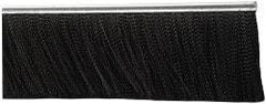 PRO-SOURCE - 5/16" Back Strip Brush Width, Metal Black Nylon Strip Brush - 4" Bristle Length, Nylon, 72" OAL - USA Tool & Supply