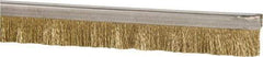 PRO-SOURCE - 1/2" Back Strip Brush Width, Stainless Steel Back Strip Brush - 1" Bristle Length, Brass, 36" OAL - USA Tool & Supply