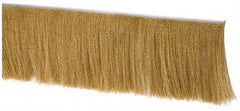 PRO-SOURCE - 1/2" Back Strip Brush Width, Stainless Steel Back Strip Brush - 6" Bristle Length, Brass, 36" OAL - USA Tool & Supply