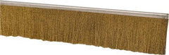PRO-SOURCE - 1/2" Back Strip Brush Width, Stainless Steel Back Strip Brush - 2" Bristle Length, Brass, 72" OAL - USA Tool & Supply