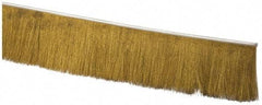 PRO-SOURCE - 1/2" Back Strip Brush Width, Stainless Steel Back Strip Brush - 4" Bristle Length, Brass, 72" OAL - USA Tool & Supply