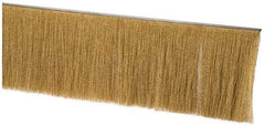 PRO-SOURCE - 1/2" Back Strip Brush Width, Stainless Steel Back Strip Brush - 6" Bristle Length, Brass, 72" OAL - USA Tool & Supply