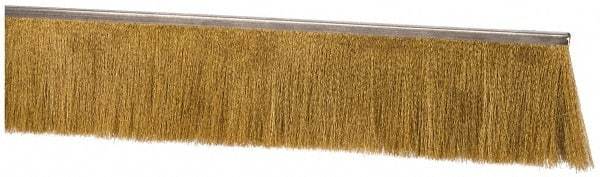 PRO-SOURCE - 5/16" Back Strip Brush Width, Stainless Steel Back Strip Brush - 4" Bristle Length, Stainless Steel, 36" OAL - USA Tool & Supply