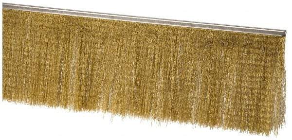 PRO-SOURCE - 5/16" Back Strip Brush Width, Stainless Steel Back Strip Brush - 6" Bristle Length, Stainless Steel, 36" OAL - USA Tool & Supply