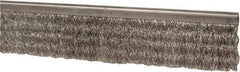 PRO-SOURCE - 5/16" Back Strip Brush Width, Stainless Steel Back Strip Brush - 2" Bristle Length, Stainless Steel, 36" OAL - USA Tool & Supply