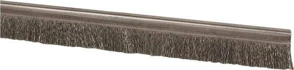 PRO-SOURCE - 5/16" Back Strip Brush Width, Stainless Steel Back Strip Brush - 1" Bristle Length, Stainless Steel, 72" OAL - USA Tool & Supply
