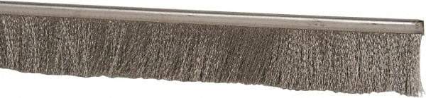 PRO-SOURCE - 5/16" Back Strip Brush Width, Stainless Steel Back Strip Brush - 2" Bristle Length, Stainless Steel, 72" OAL - USA Tool & Supply
