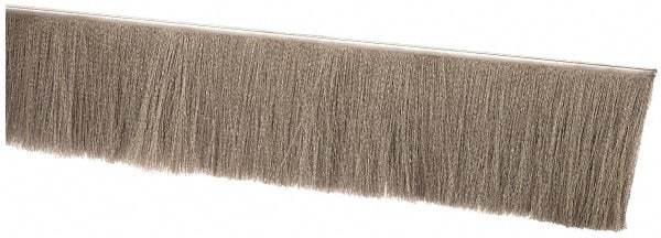 PRO-SOURCE - 1/2" Back Strip Brush Width, Stainless Steel Back Strip Brush - 4" Bristle Length, Stainless Steel, 36" OAL - USA Tool & Supply