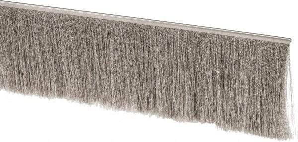 PRO-SOURCE - 1/2" Back Strip Brush Width, Stainless Steel Back Strip Brush - 4" Bristle Length, Stainless Steel, 72" OAL - USA Tool & Supply
