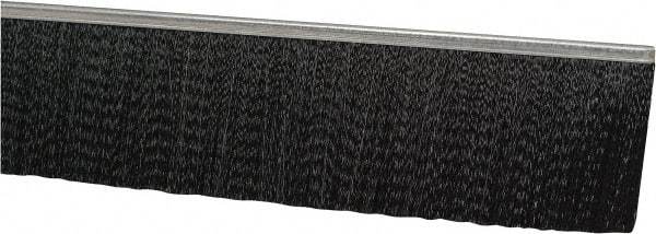 PRO-SOURCE - 1/2" Back Strip Brush Width, Stainless Steel Back Strip Brush - 3" Bristle Length, Nylon, 36" OAL - USA Tool & Supply