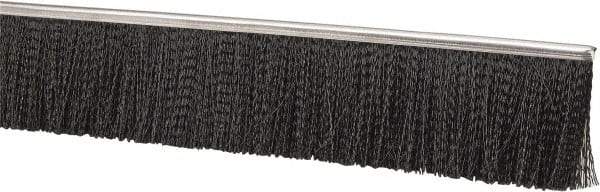PRO-SOURCE - 1/2" Back Strip Brush Width, Stainless Steel Back Strip Brush - 4" Bristle Length, Nylon, 36" OAL - USA Tool & Supply