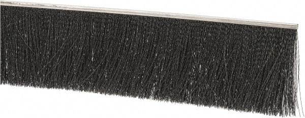 PRO-SOURCE - 1/2" Back Strip Brush Width, Stainless Steel Back Strip Brush - 4" Bristle Length, Nylon, 72" OAL - USA Tool & Supply