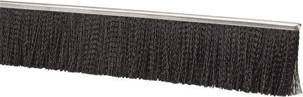 PRO-SOURCE - 5/16" Back Strip Brush Width, Stainless Steel Back Strip Brush - 3" Bristle Length, Nylon, 72" OAL - USA Tool & Supply