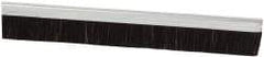 PRO-SOURCE - 1/2" Back Strip Brush Width, Metal Back Horsehair Strip Brush - 1" Bristle Length, Horsehair, 72" OAL - USA Tool & Supply