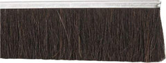 PRO-SOURCE - 1/2" Back Strip Brush Width, Metal Back Horsehair Strip Brush - 3" Bristle Length, Horsehair, 72" OAL - USA Tool & Supply
