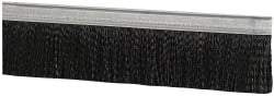 PRO-SOURCE - 1/2" Back Strip Brush Width, Metal Black Nylon Strip Brush - 2" Bristle Length, Nylon, 36" OAL - USA Tool & Supply