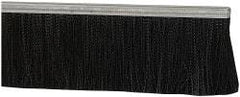 PRO-SOURCE - 1/2" Back Strip Brush Width, Metal Black Nylon Strip Brush - 4" Bristle Length, Nylon, 36" OAL - USA Tool & Supply