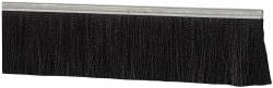 PRO-SOURCE - 1/2" Back Strip Brush Width, Metal Black Nylon Strip Brush - 4" Bristle Length, Nylon, 72" OAL - USA Tool & Supply