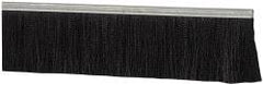 PRO-SOURCE - 1/2" Back Strip Brush Width, Metal Black Nylon Strip Brush - 4" Bristle Length, Nylon, 72" OAL - USA Tool & Supply