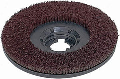 Made in USA - 20" Diam Scrubbing Brush - 18" Machine, 1-1/2" Trim Length, Polypropylene - USA Tool & Supply