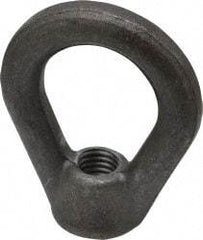 Made in USA - 2,700 Lb Capacity, M12x1.75 Thread, Carbon Steel Heavy Duty Lifting Eye Nut - Grade C-1030, 2.5" Long x 2-1/2" High, 1-1/4" Inside & 2" Outside Eye Diam, 7/8" Bell/Base Width - USA Tool & Supply