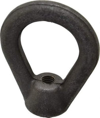 Made in USA - 2,700 Lb Capacity, M8x1.25 Thread, Carbon Steel Heavy Duty Lifting Eye Nut - Grade C-1030, 2.5" Long x 2-1/2" High, 1-1/4" Inside & 2" Outside Eye Diam, 7/8" Bell/Base Width - USA Tool & Supply