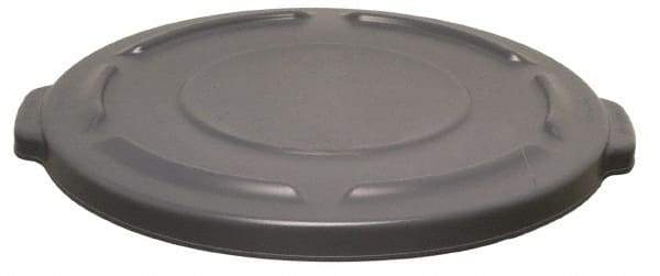 Rubbermaid - Round Lid for Use with 20 Gal Round Trash Cans - Gray, Plastic, For 2620 Brute Trash Cans - USA Tool & Supply