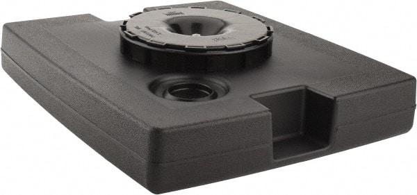 Rubbermaid - Black Plastic Weighted Base - Compatible with 56 Gal Containers, 21-1/8" Long, 5" High - USA Tool & Supply