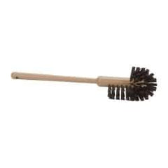 Rubbermaid - 17" OAL Toilet Bowl Brush - Polypropylene Bristles, 1-1/2" Bristle Length, 17" Plastic Handle, Brown - USA Tool & Supply