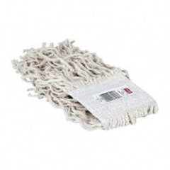 Rubbermaid - White Head Band, Small Cotton #16 Size Cut End Mop Head - 4 Ply, Clamp Jaw & Side Loading Connection, Use for General Purpose - USA Tool & Supply