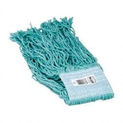 Rubbermaid - 5" Green Head Band, Small Blended Fiber Cut End Mop Head - 4 Ply, Use for General Purpose - USA Tool & Supply