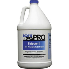Scot's Tuff - 1 Gal Bottle Stripper - Use on Metal Interlock Finishes, Polymer Finishes, Wax Finishes - USA Tool & Supply