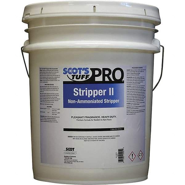 Scot's Tuff - 5 Gal Pail Stripper - Use on Metal Interlock Finishes, Polymer Finishes, Wax Finishes - USA Tool & Supply